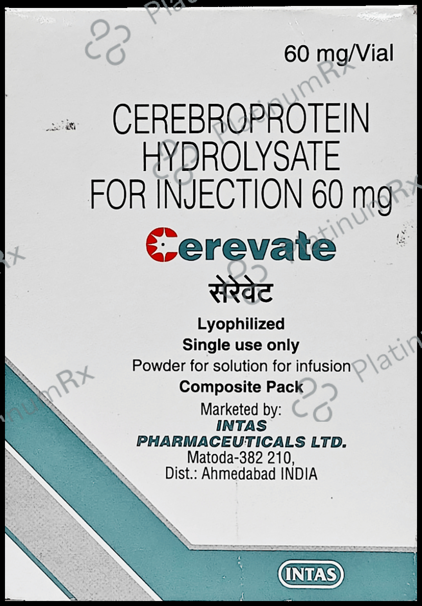 Cerevate 60mg Injection 1s