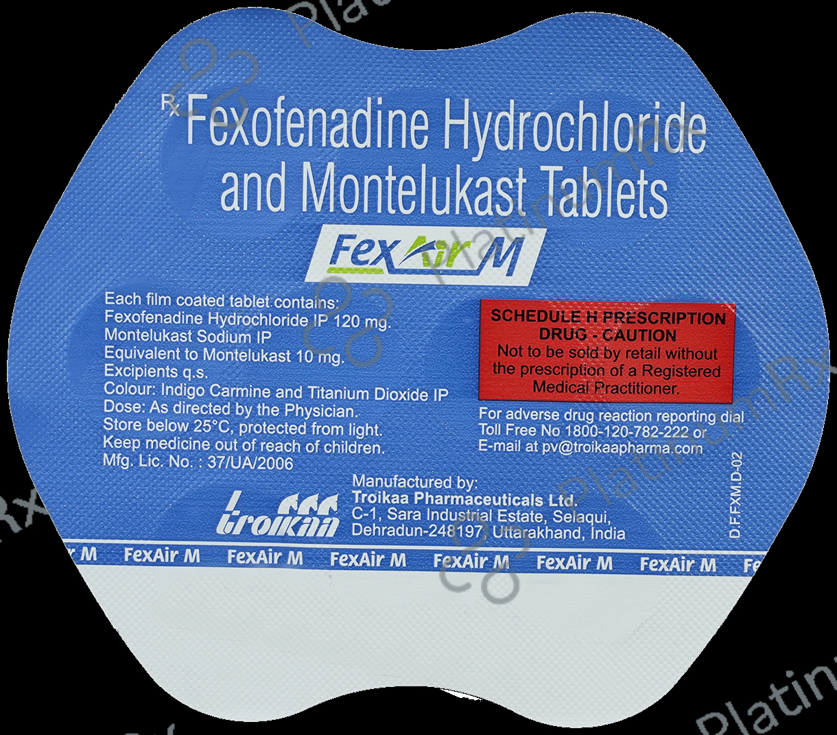 Fexair M 10mg/120mg Tablet