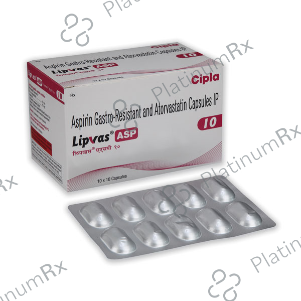 Lipvas ASP 10mg Capsule 10s