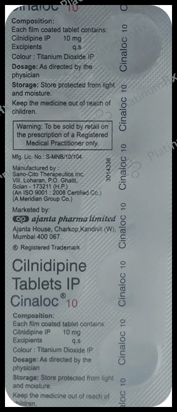 Cinaloc 10mg Tablet