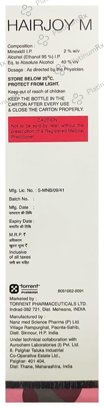 Hairjoy M 2% Topical Solution 60ml