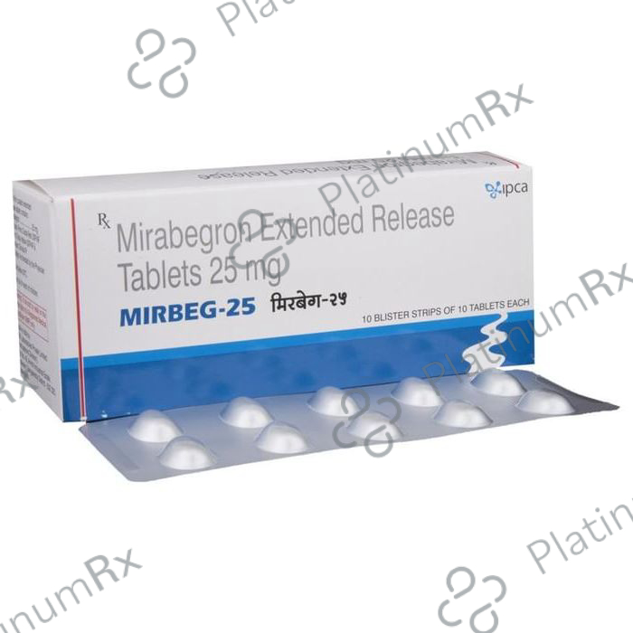 Mirbeg 25mg ER Tablet 10s
