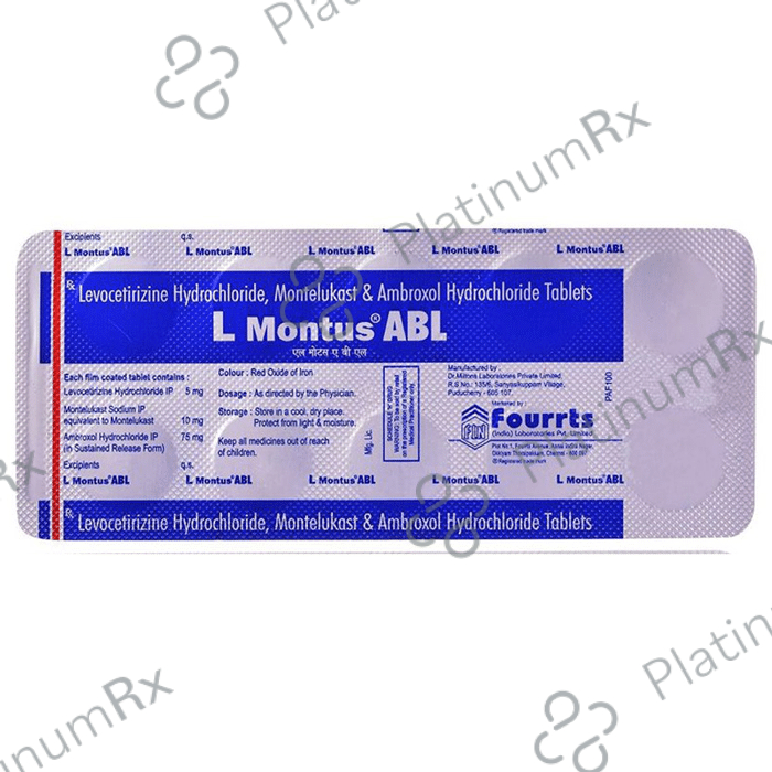 L Montus Abl 75/5/10mg Tablet SR 10s