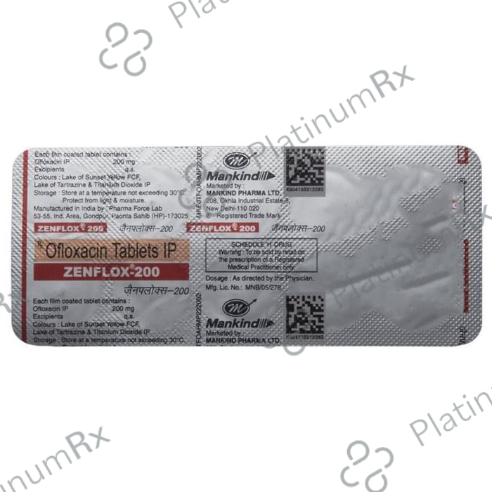 Zenflox 200mg Tablet 10s