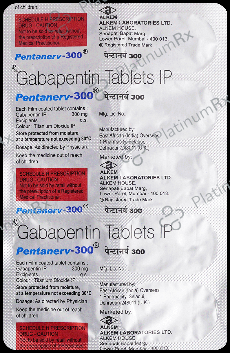 Pentanerv 300mg Tablet 10s