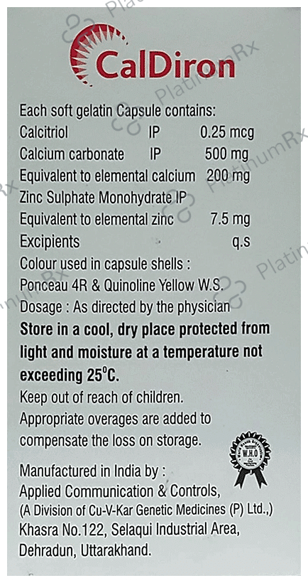 Caldiron Tablet 10 tablets Tablet Nvron Life Science Ltd