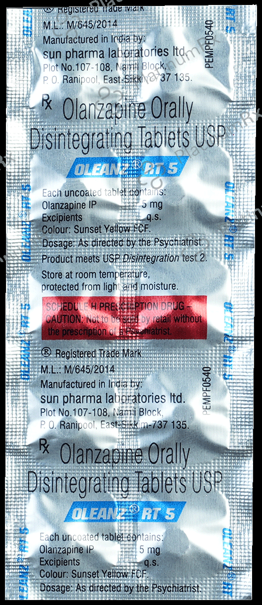 Oleanz RT 5mg Tablet 10s