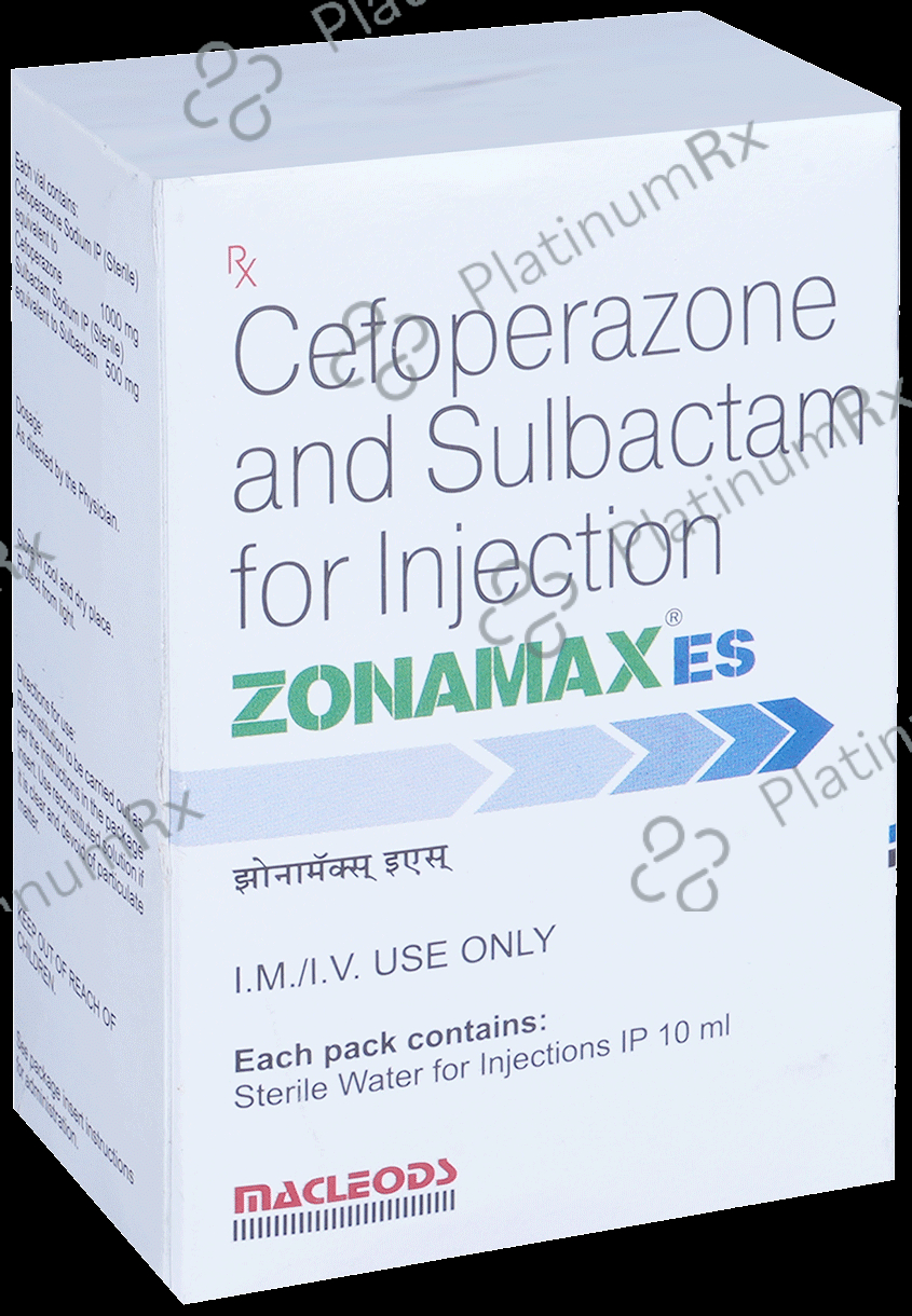 Zonamax ES 1000 mg/500 mg Injection