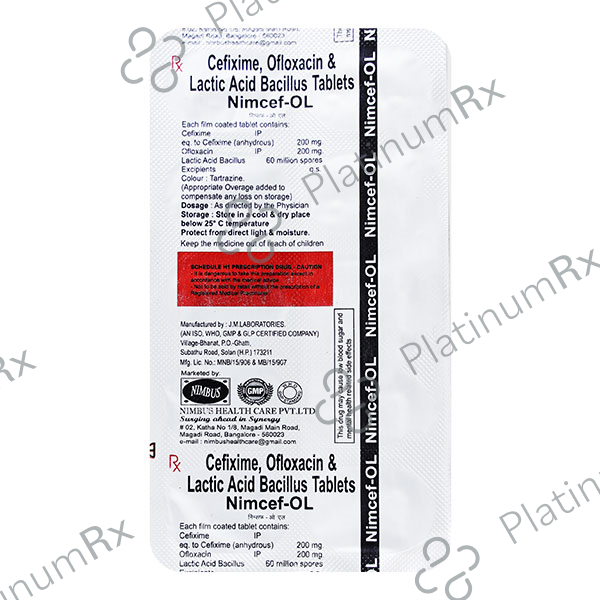 Nimcef OL 200/200mg Tablet 10s