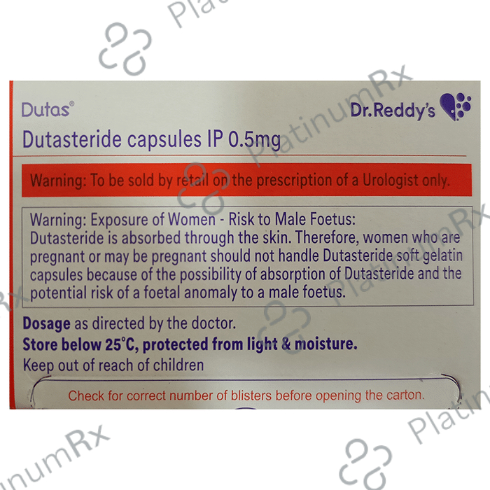 Dutas 0.5mg Capsule 30s