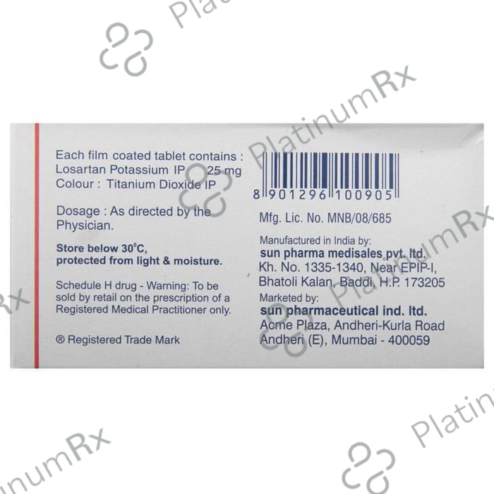 Covance 25mg Tablet 10s