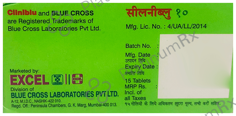 Cilniblu 10mg Tablet 15s