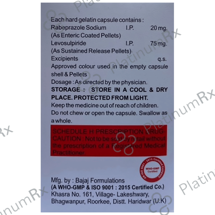 Rabtop LS Capsule SR Uses Side Effects Price Generic PlatinumRx