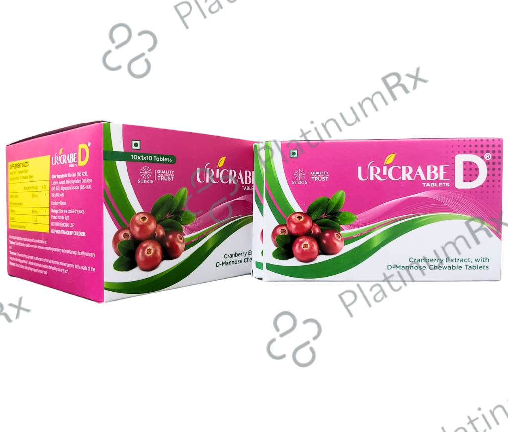 Uricrabe D Cranberry Extract D mannose Tablet 10s