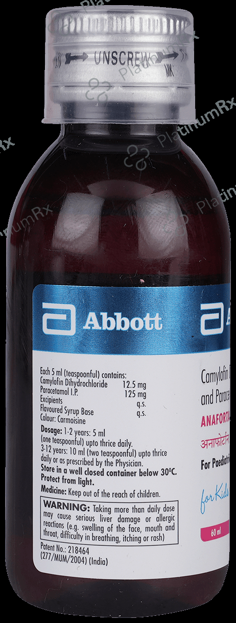 Anafortan 12.5/125mg Syrup 60ml