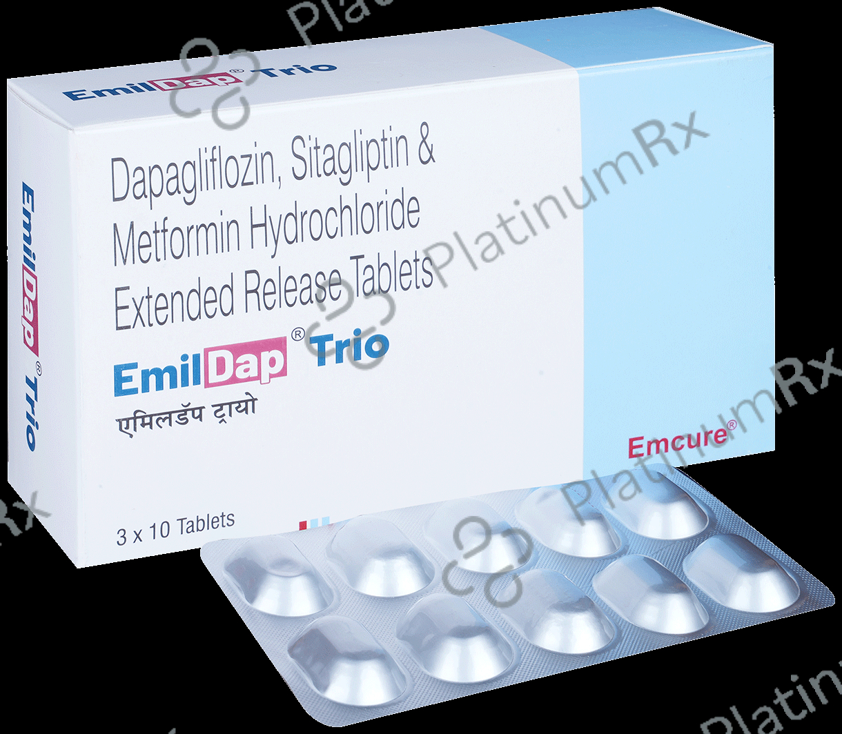 Emildap Trio 10/500/100mg Tablet 10s