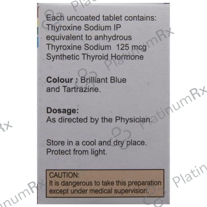 Thyrox 125 Tablet 100 tablets