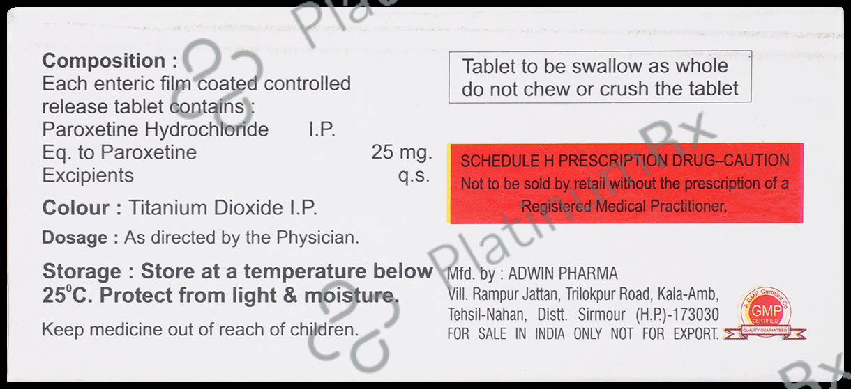 Parona CR 25 Tablet