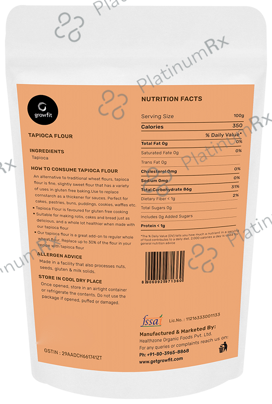 Growfit Tapioca Flour 250 gm