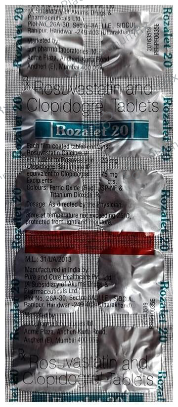 Rozalet 20 75/20mg Tablet 10s