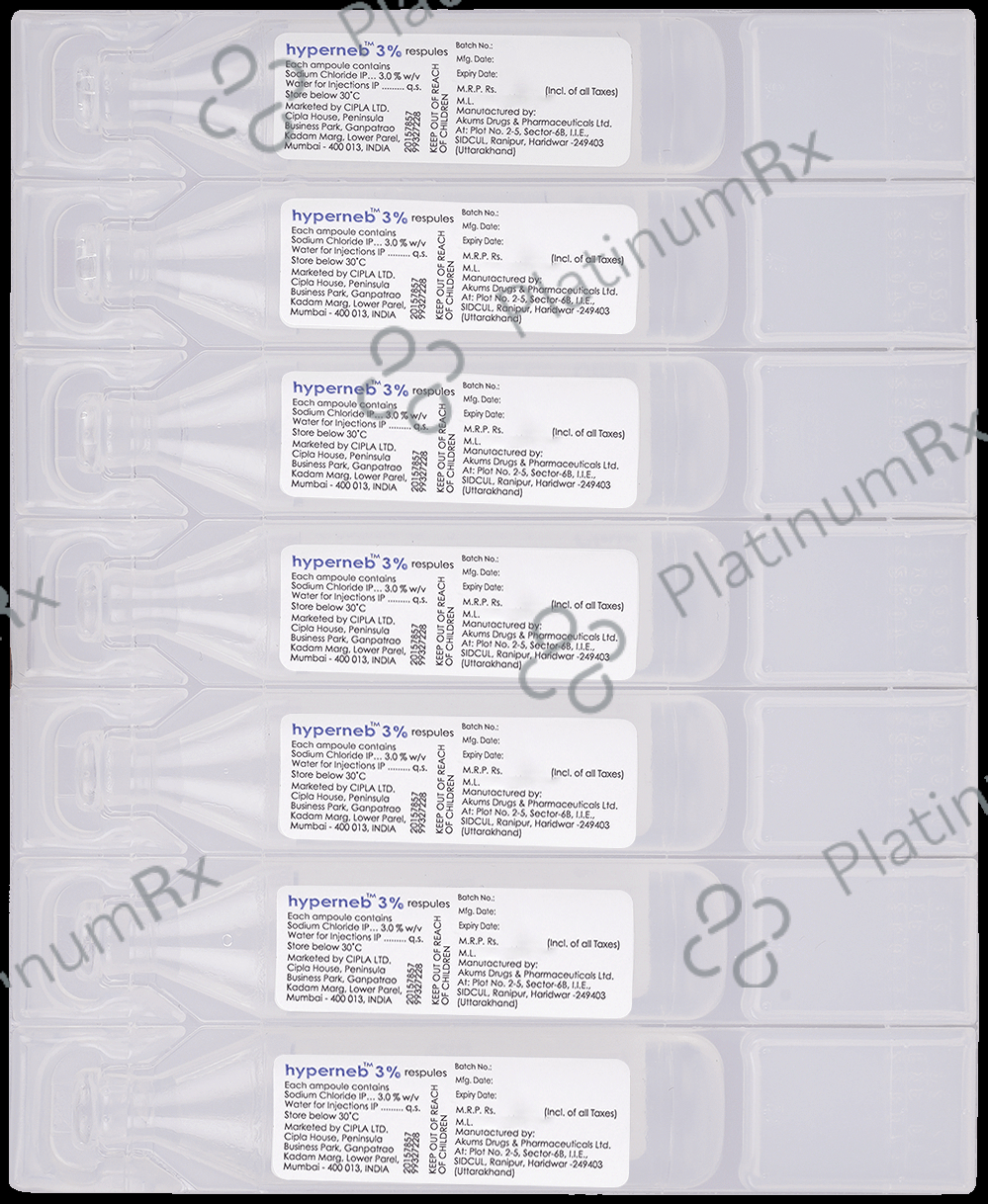 Hyperneb 3% Respules (4ml Each) 7 Respules