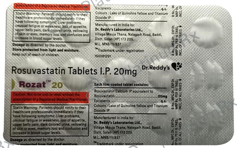 Rozat 20mg Tablet 15s