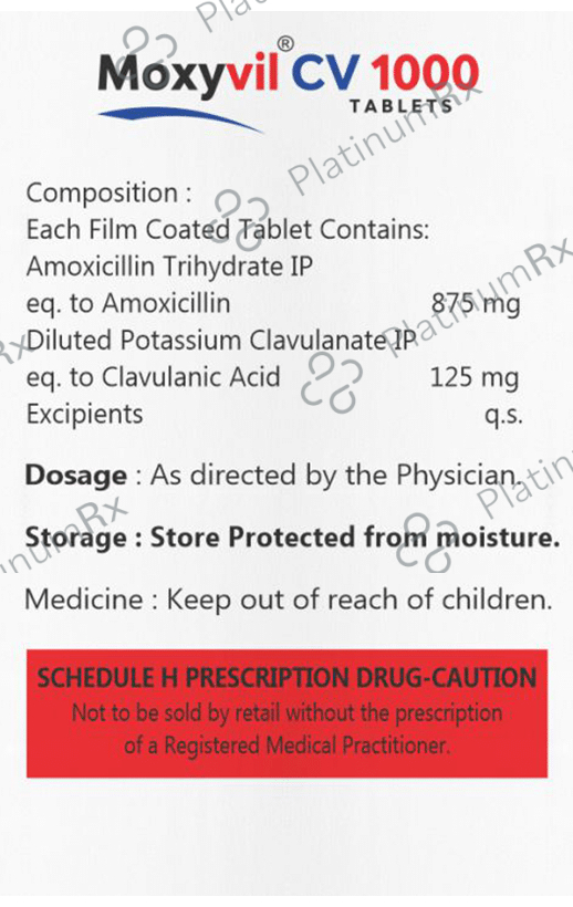 Moxyvil CV 1000 Tablet