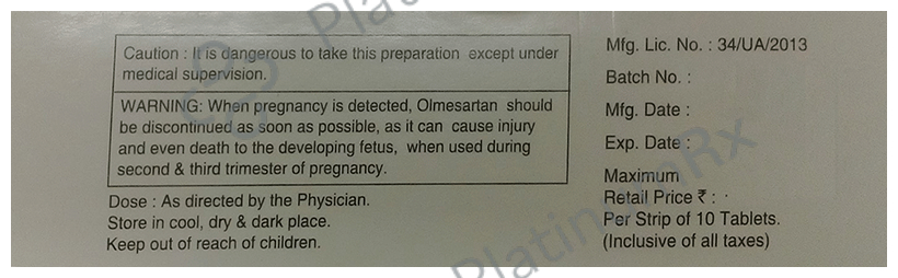Olmark CT 20 Tablet