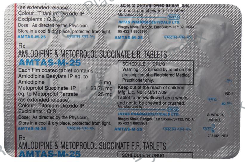 Amtas M 25/5mg Tablet PR 15s