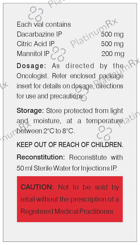 Dacarb 500mg Injection