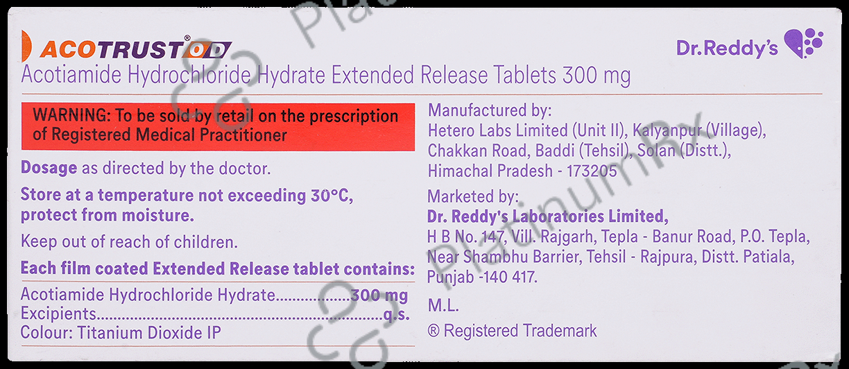 Acotrust OD ER 300mg Tablet 10s