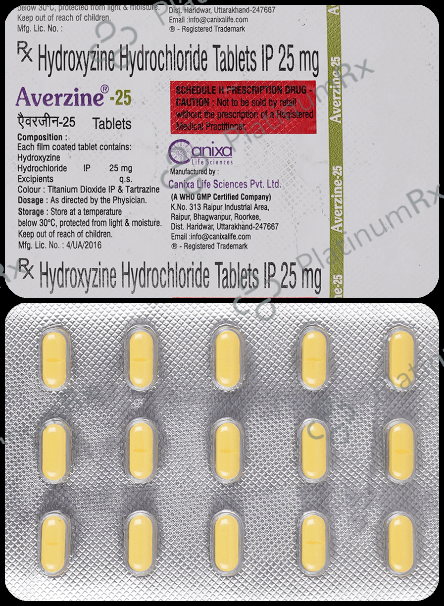 Averzine 25mg Tablet 15s