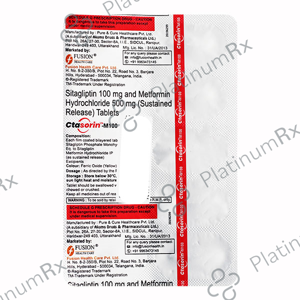 Ctasorin M 100/500mg Tablet 10s