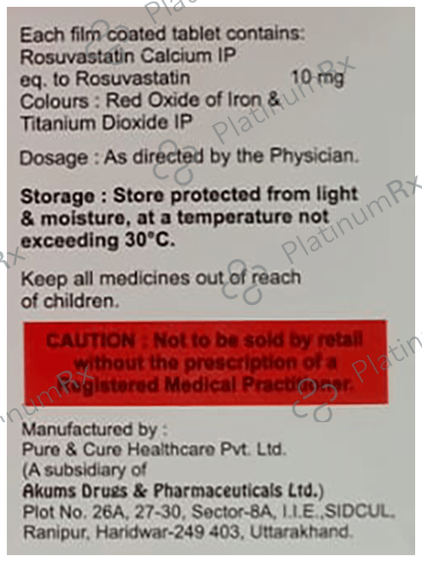 Rosycap 10mg Tablet 15s