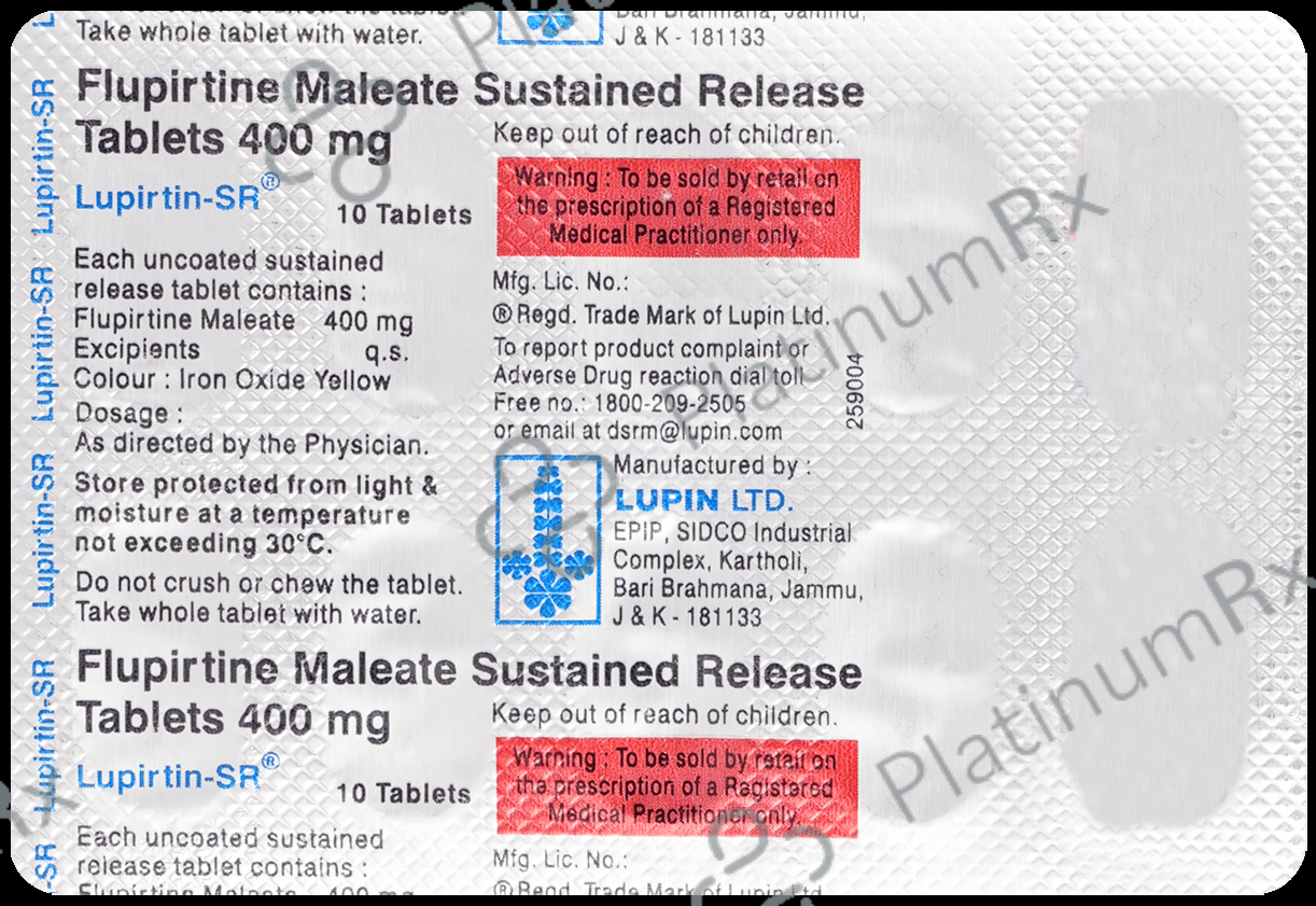 Lupirtin SR 400mg Tablet 10s