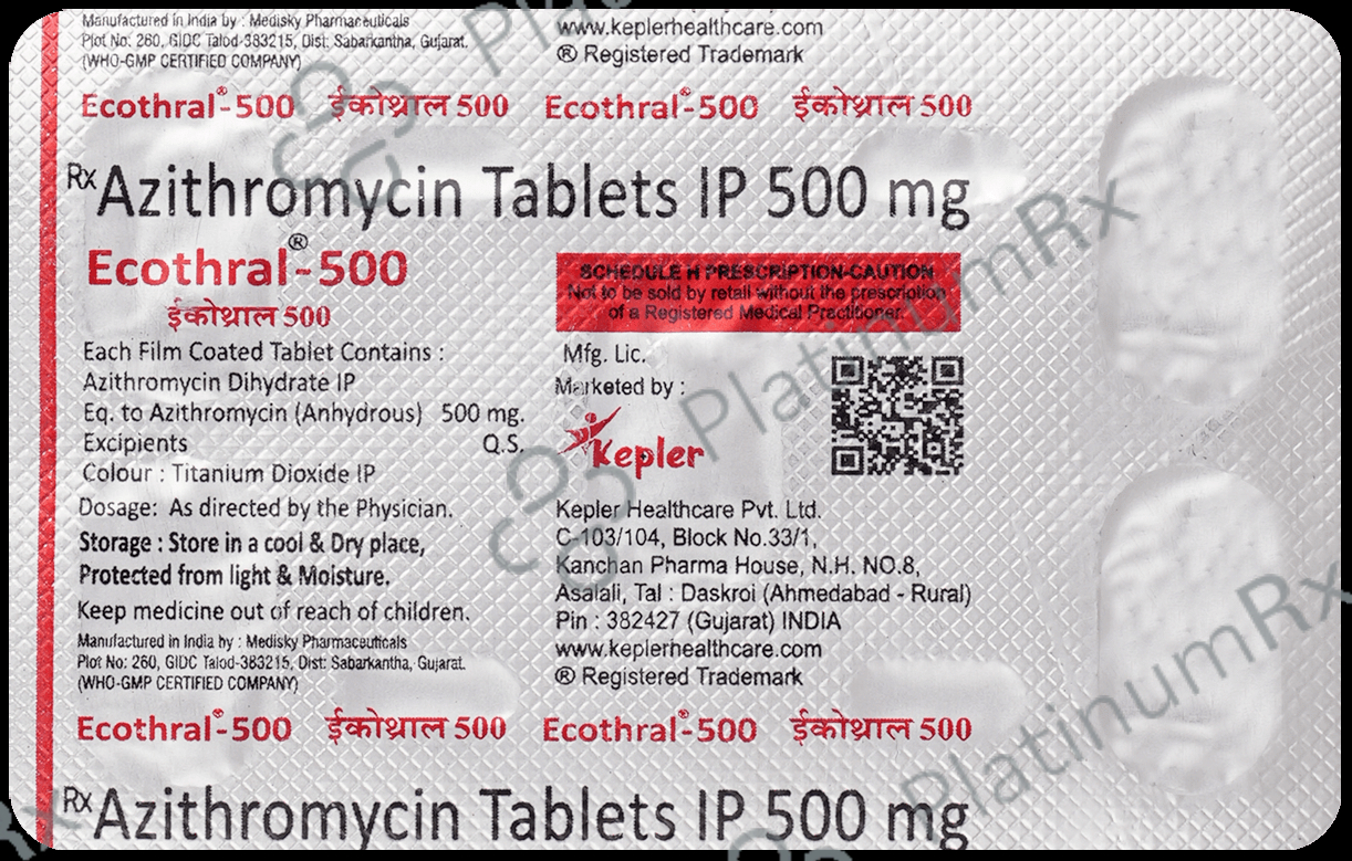Ecothral 500mg Tablet 5s