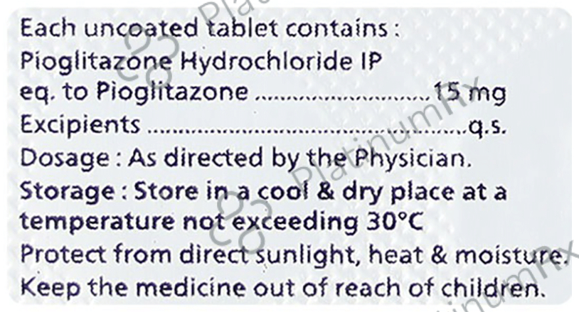Piogen 15mg Tablet
