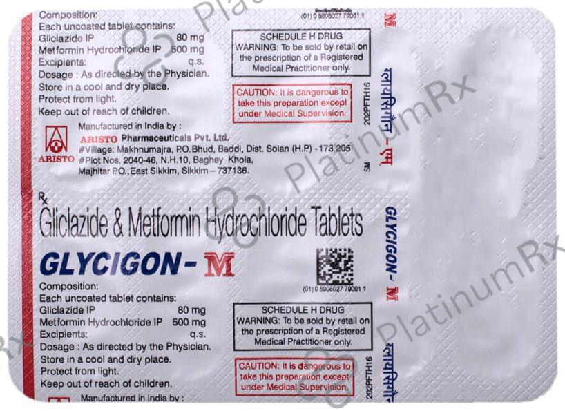 Glycigon M 80/500mg Tablet 10s