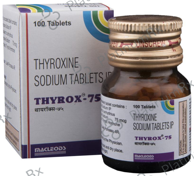 Thyrox 75 Tablet 100 Tablet