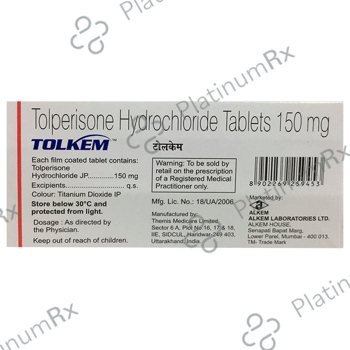 Tolkem 150mg Tablet 10s