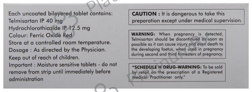 Arbitel H 12.5/40mg Tablet 10s