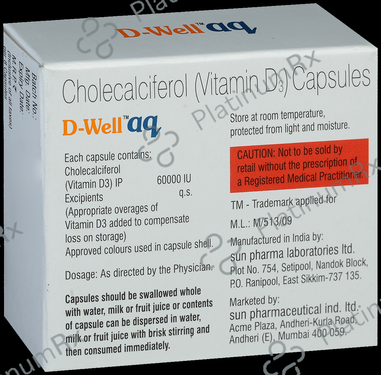 D Well AQ D3 Capsule 8s