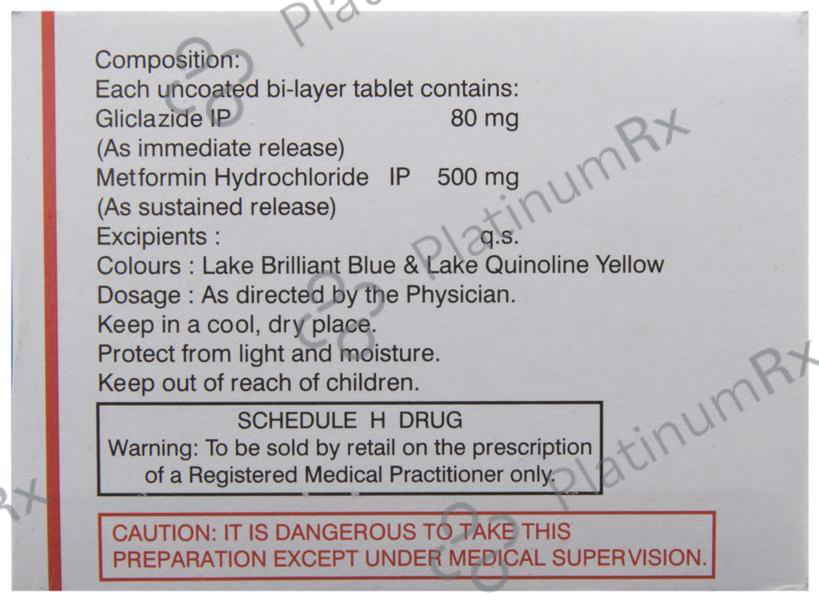 Glycigon M SR 80/500mg Tablet 10s