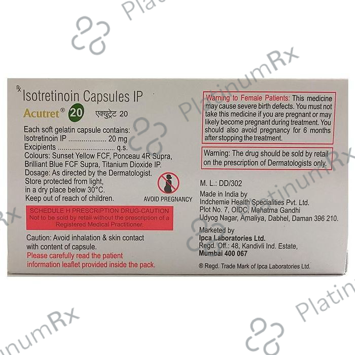 Acutret 20mg Capsule 10s