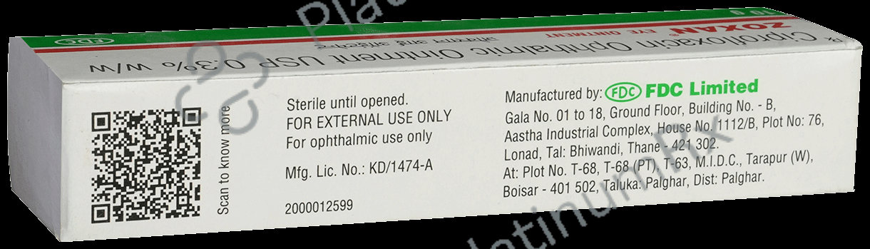 Zoxan Eye Ointment 10gm