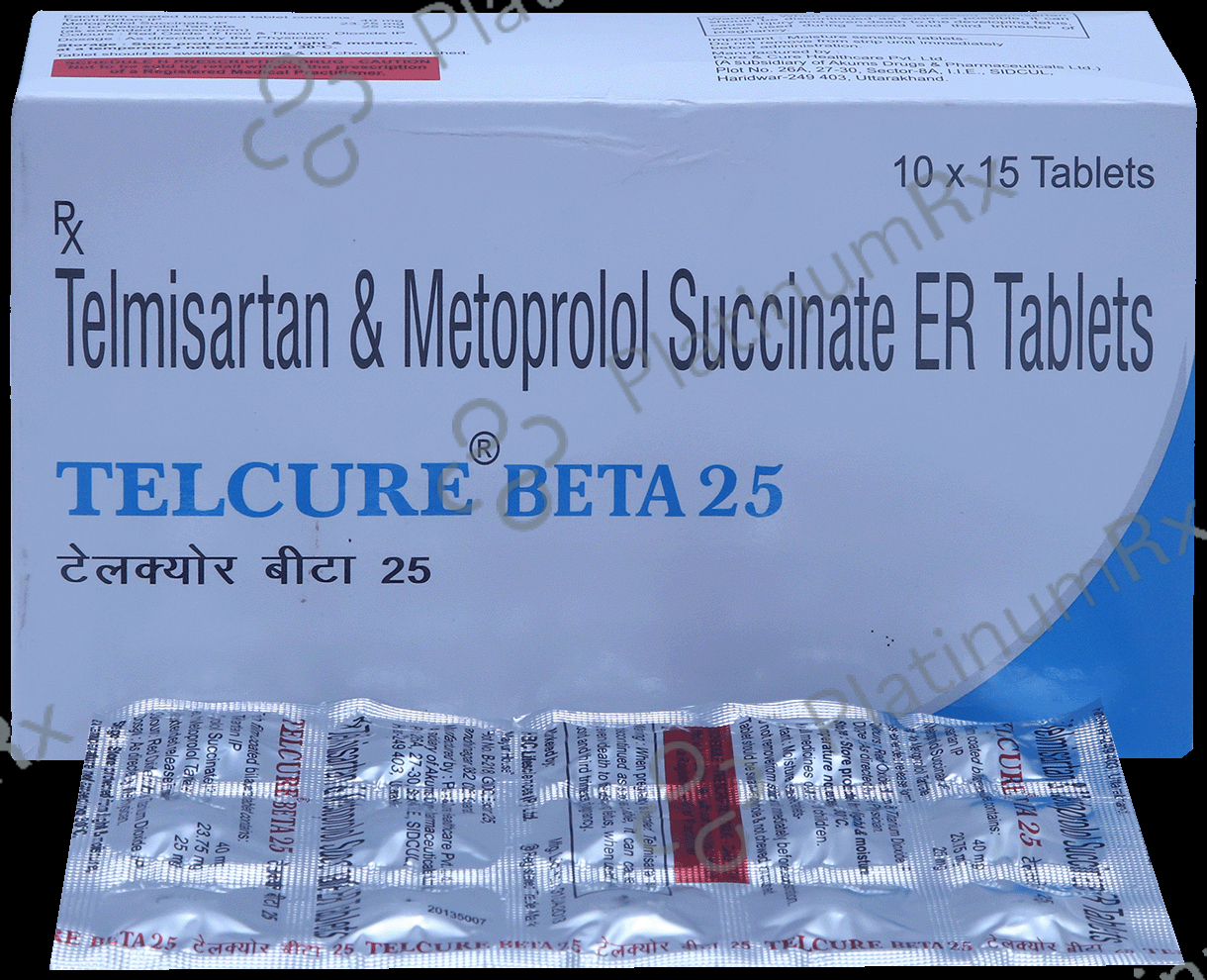 Telcure Beta 25/40mg Tablet ER 15s