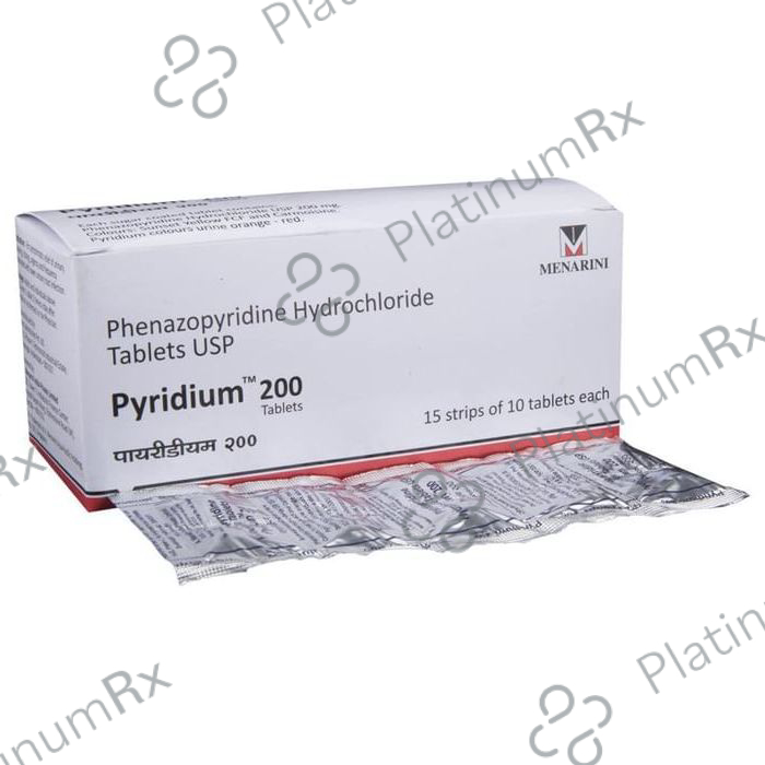 Pyridium 200mg Tablet 10s