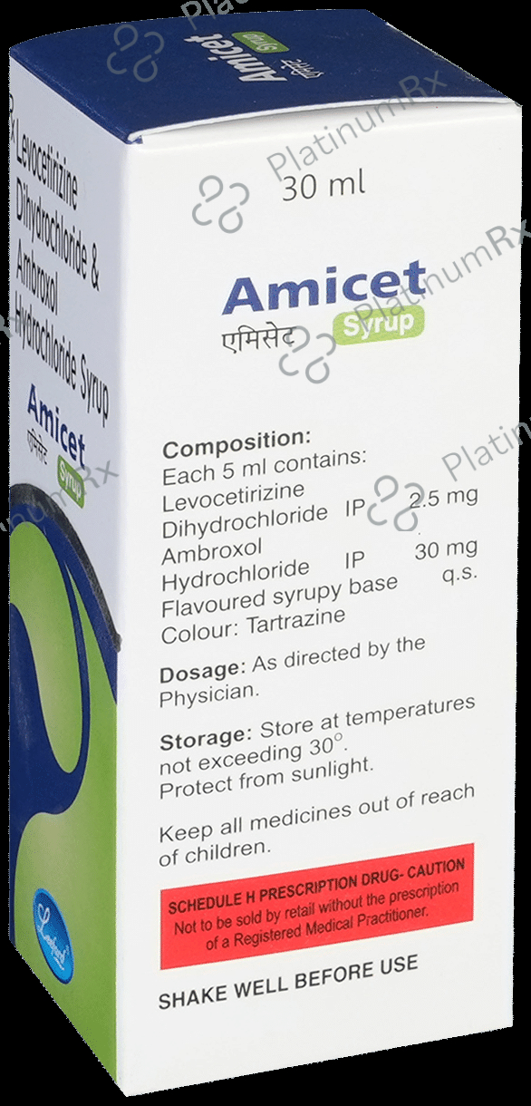 Amicet 30/2.5mg Syrup 30ml