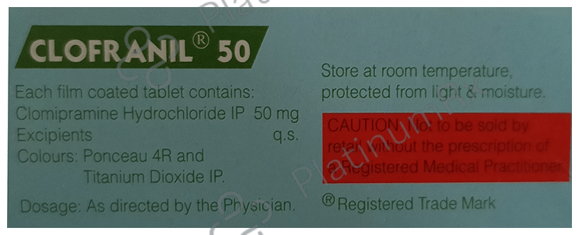 Clofranil 50mg Tablet 10s