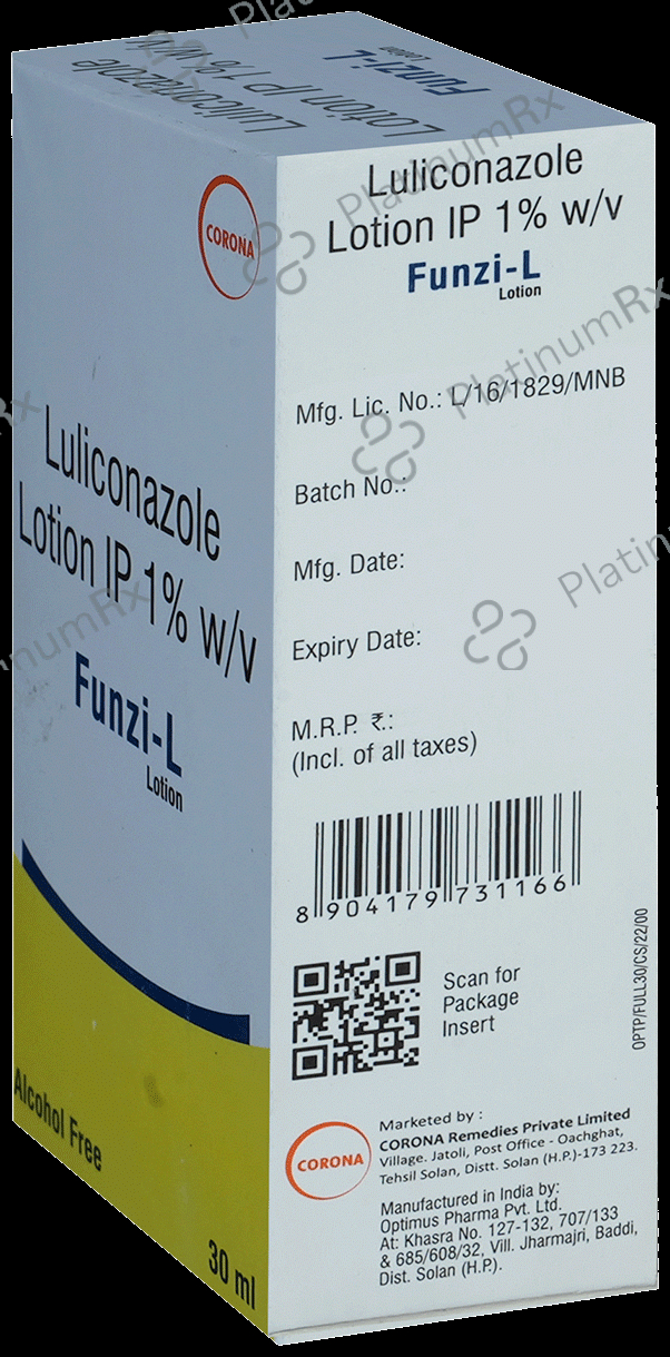 Funzi L 1% Alcohol Free Lotion 30ml